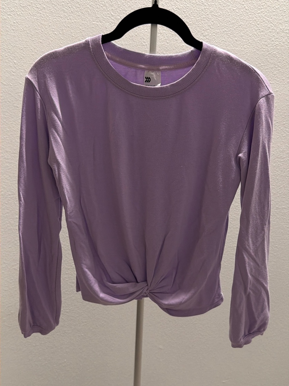 all in motion Lavender Twist-Front Long Sleeve Tee